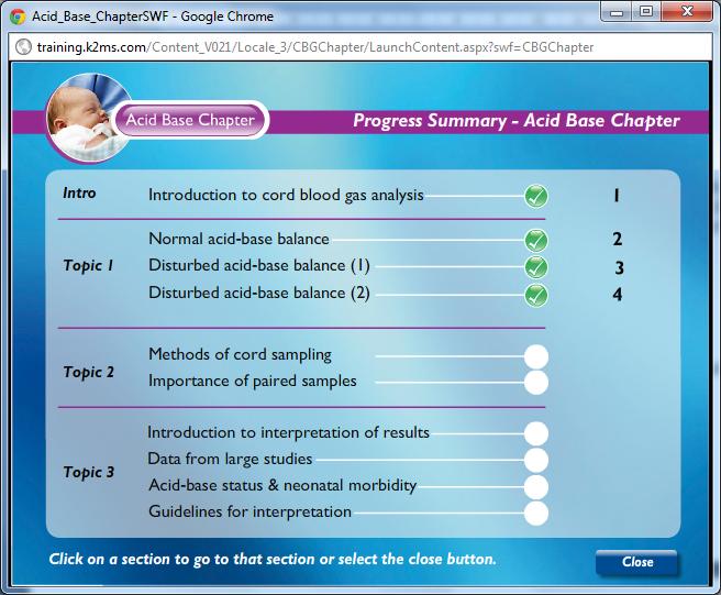 Progress Summary Page